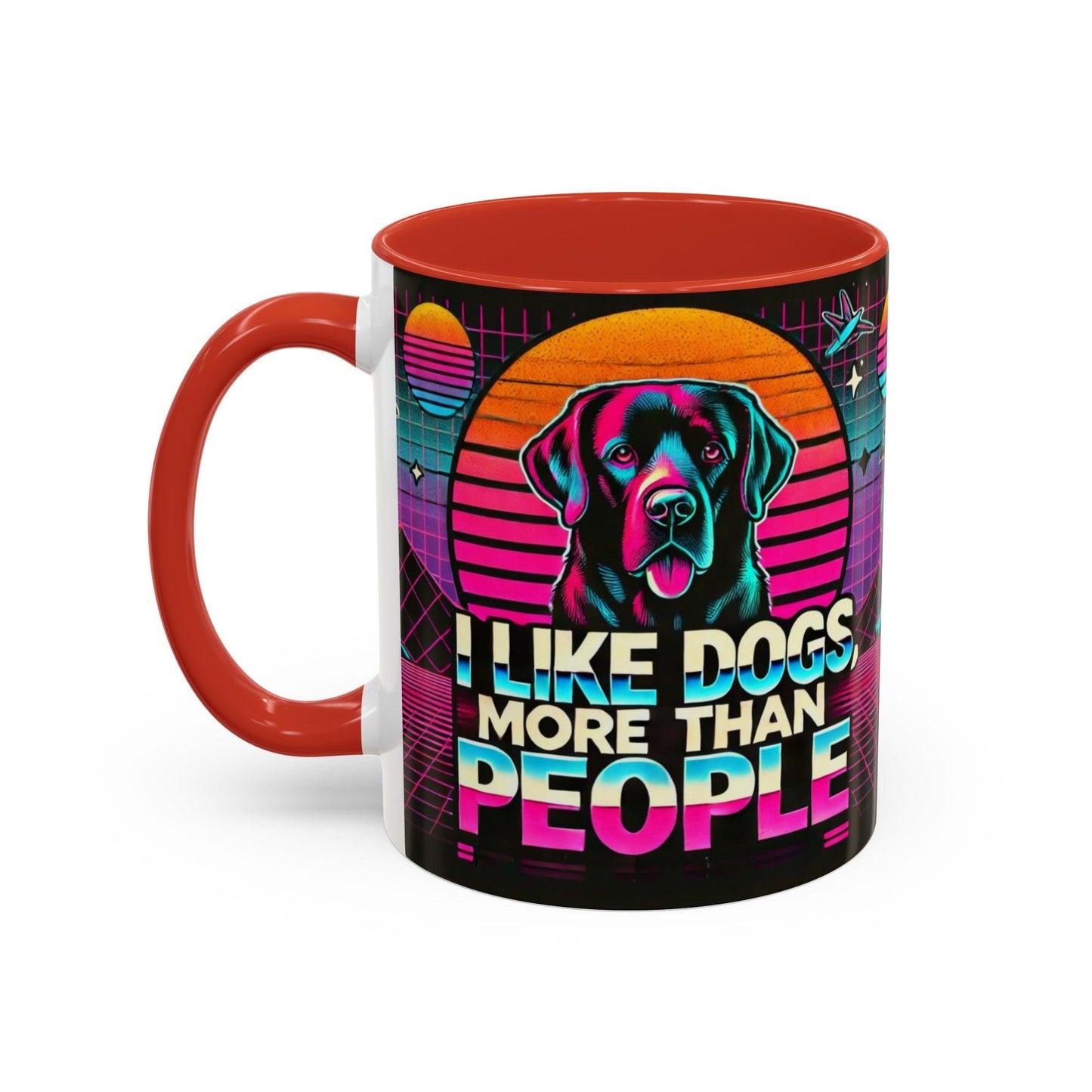 I LIKE DOGS Accent Coffee Mug πβ