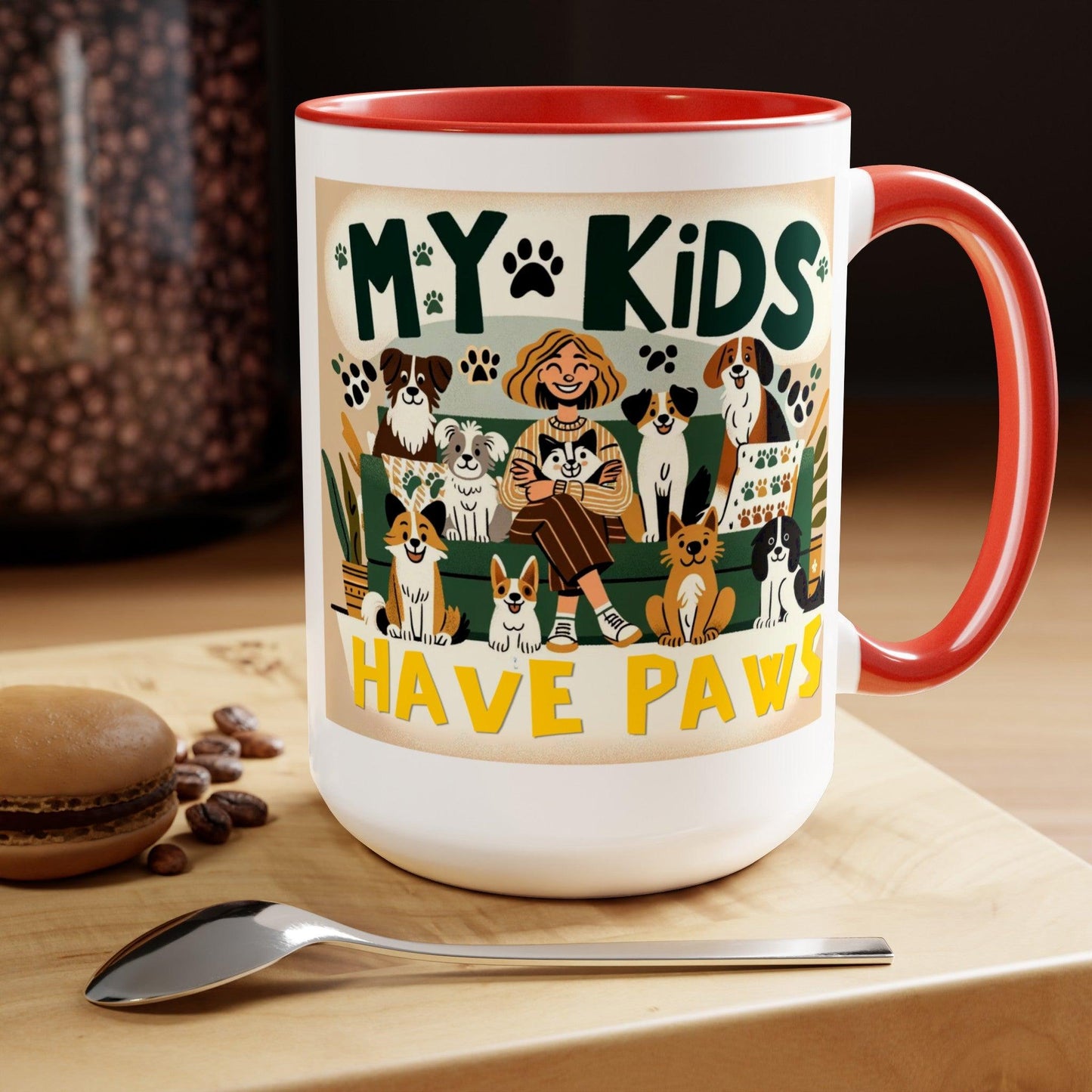 My Kids Have Paws Coffee Mug πΎβ (15oz)