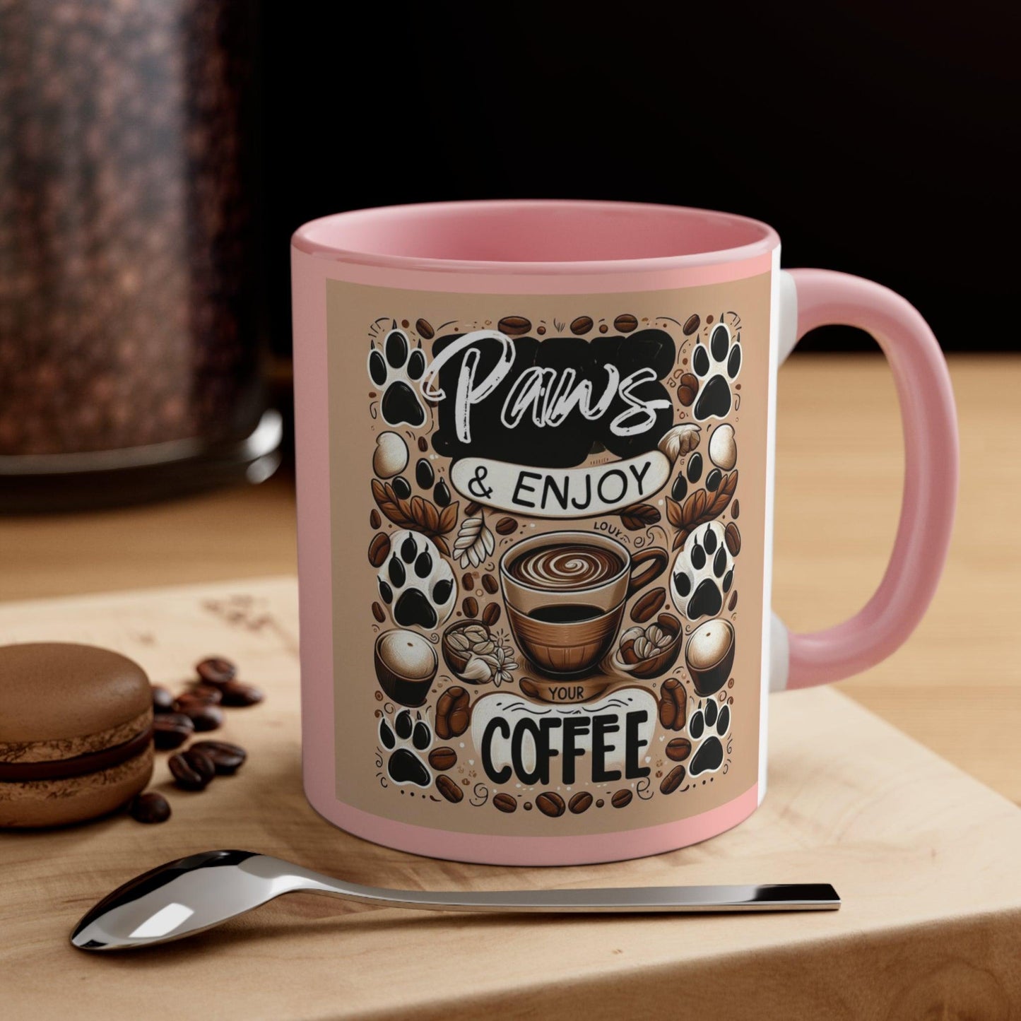 Paws & Enjoy The Coffee Mug πΎβ (11oz)