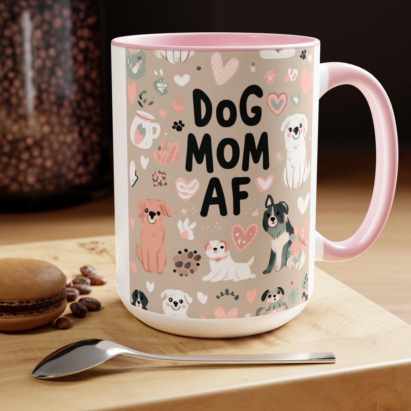 Dog Mom AF Coffee Mug ๐พโ (15oz)