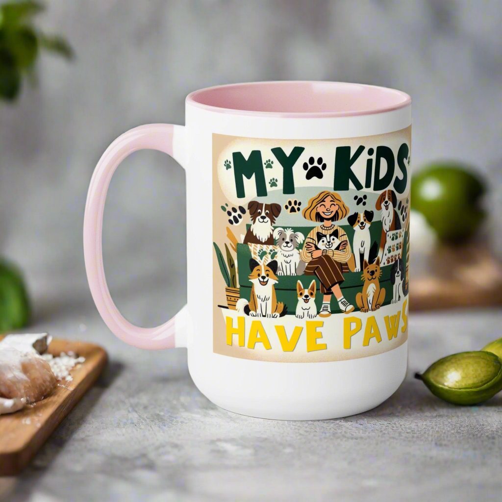 My Kids Have Paws Coffee Mug πΎβ (15oz)