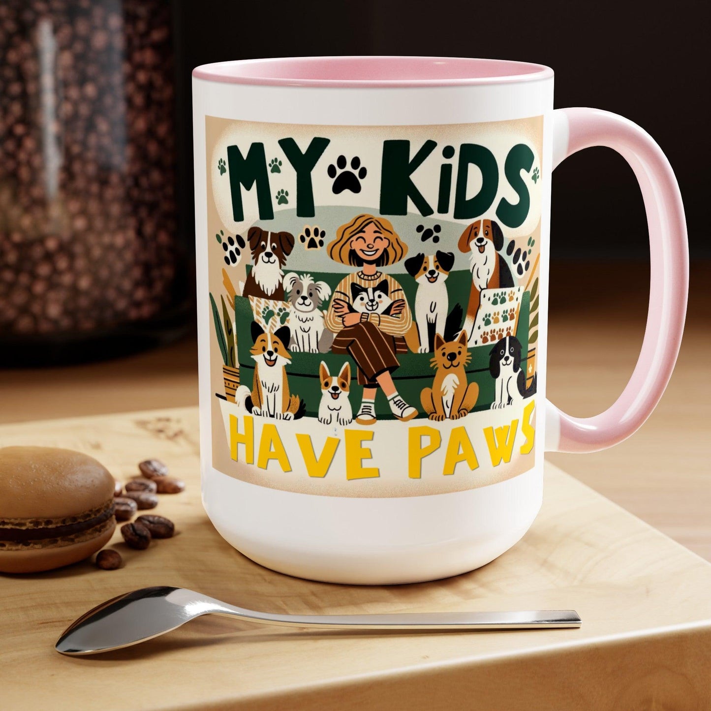 My Kids Have Paws Coffee Mug πΎβ (15oz)