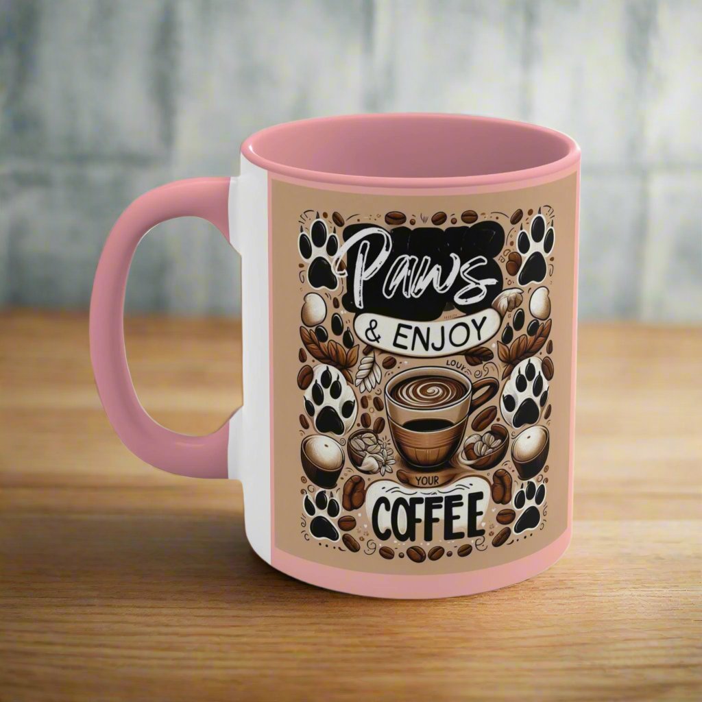 Paws & Enjoy The Coffee Mug πΎβ (11oz)