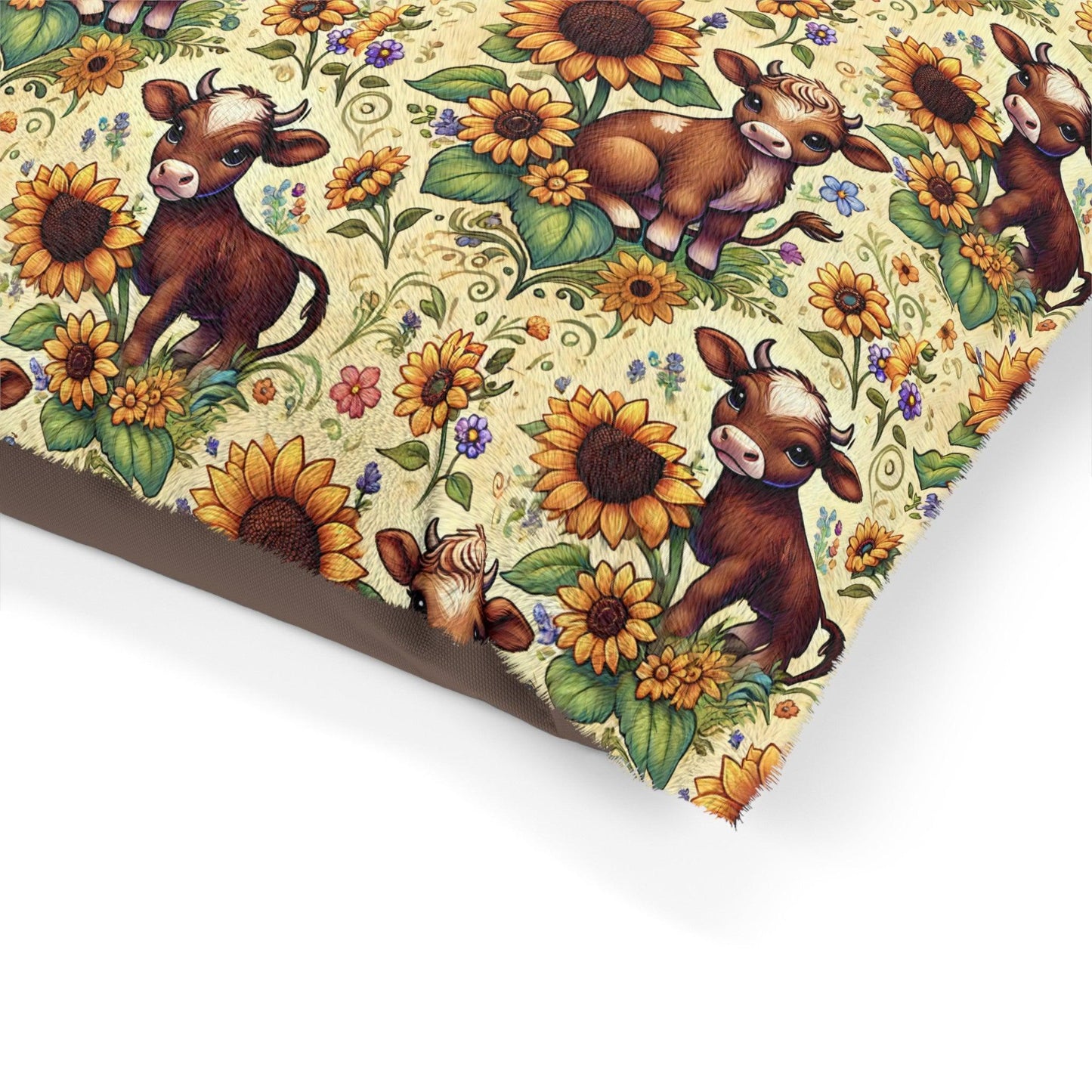 Fluffy Cow Sunflower Meadows Pet Bed