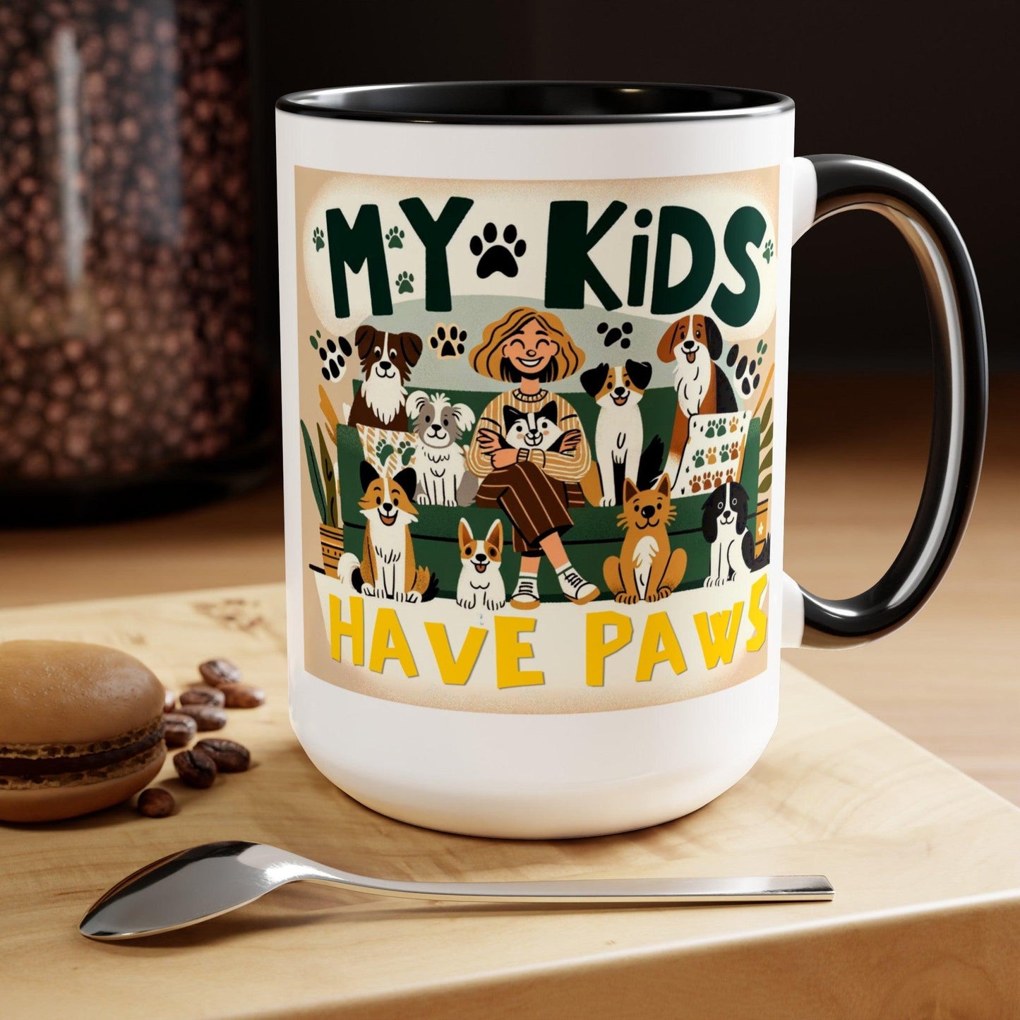 My Kids Have Paws Coffee Mug πΎβ (15oz)