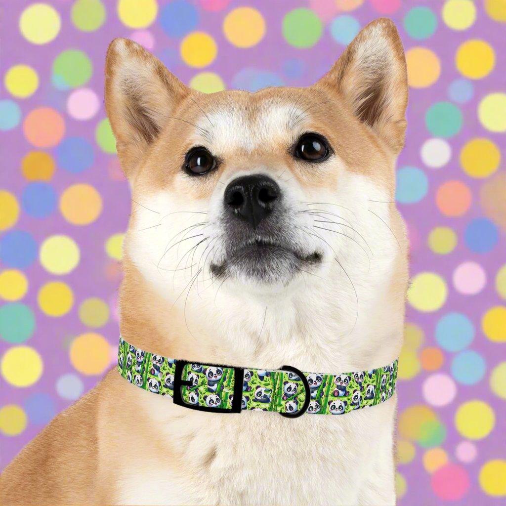 : ๐ผ Playful Panda Paws Dog Collar โ USA Made ๐พ