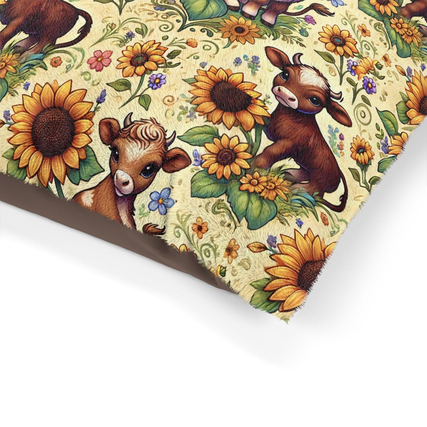 Fluffy Cow Sunflower Meadows Pet Bed