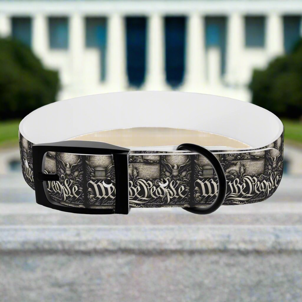 We The People Patriotic Dog Collar