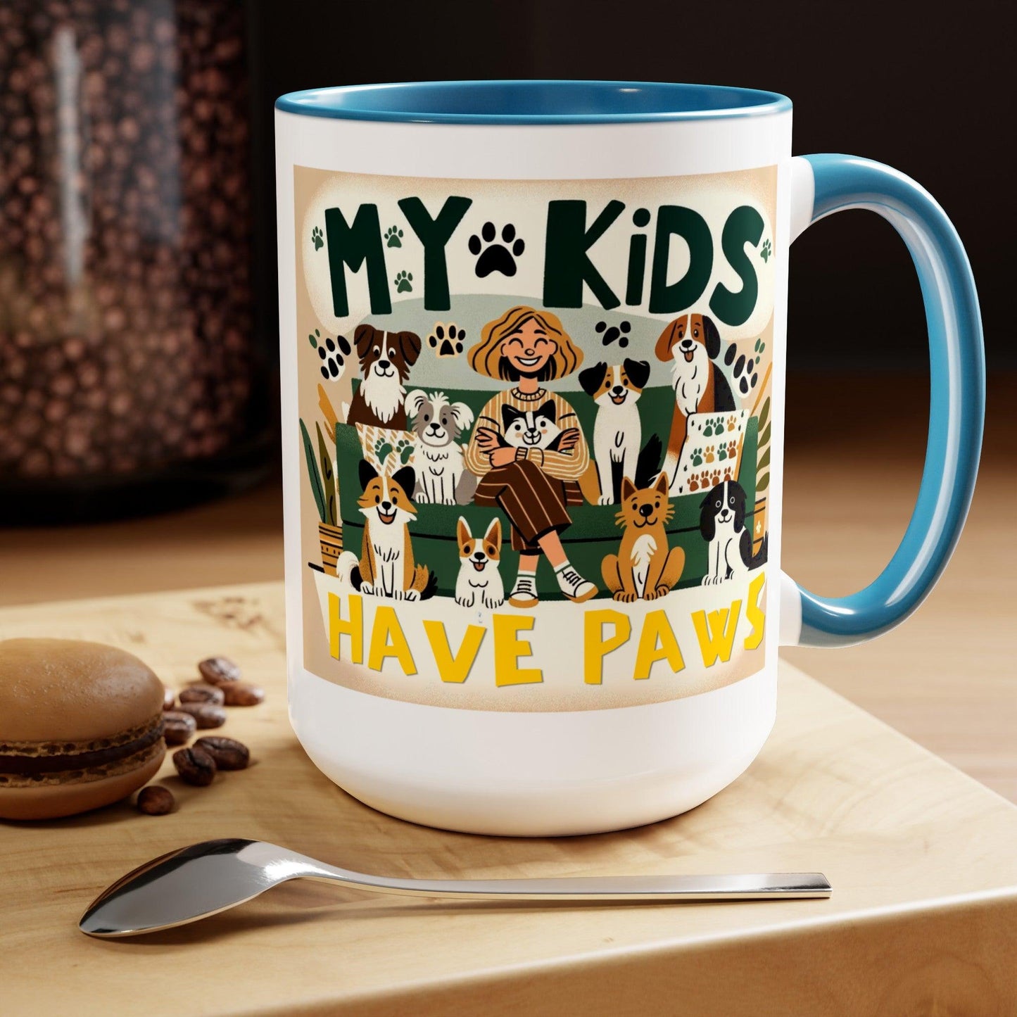 My Kids Have Paws Coffee Mug πΎβ (15oz)