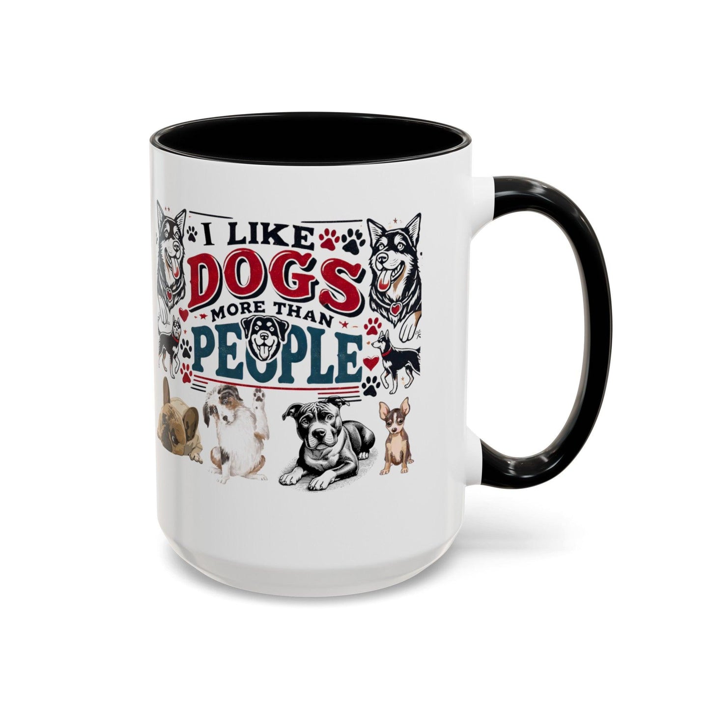 I LIKE DOGGGGS Accent Coffee Mug ππ
