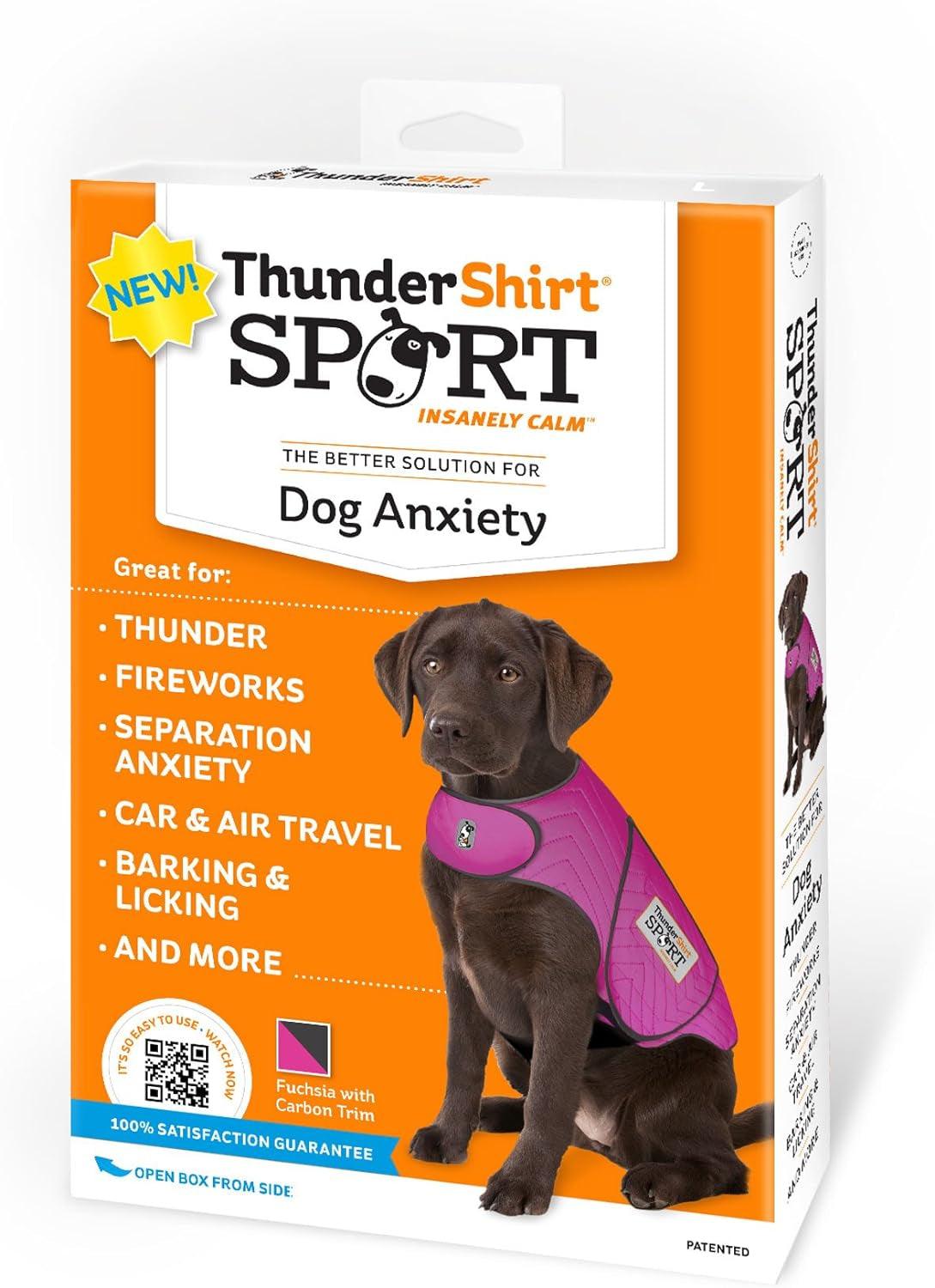 for Dogs, Fuchsia Sport - Dog Anxiety Vest, Medium