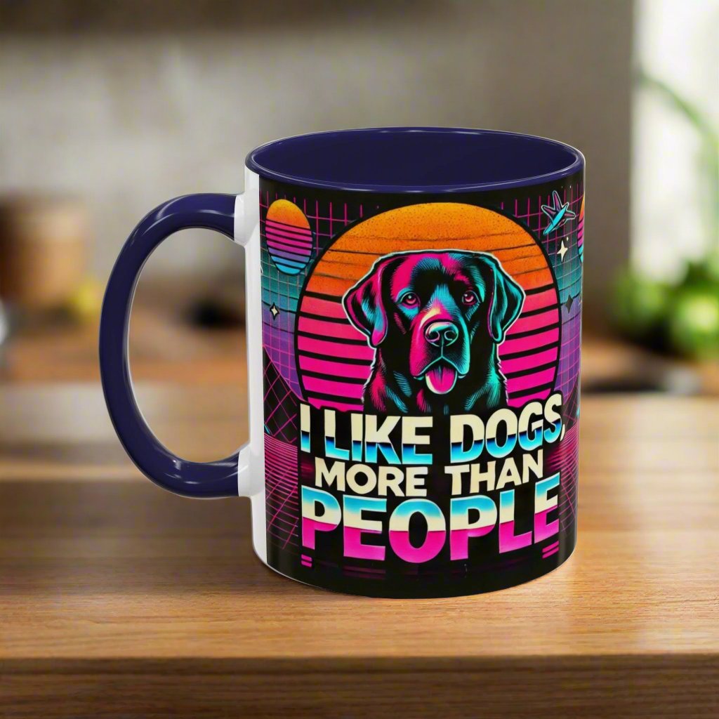 I LIKE DOGS Accent Coffee Mug πβ