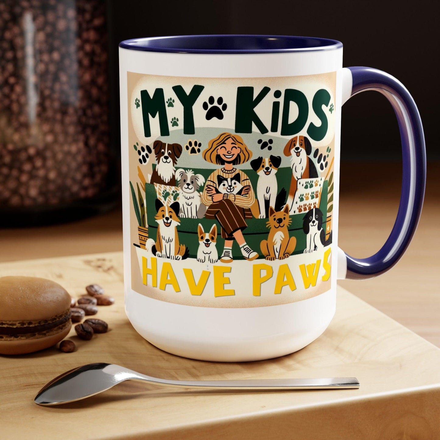 My Kids Have Paws Coffee Mug πΎβ (15oz)
