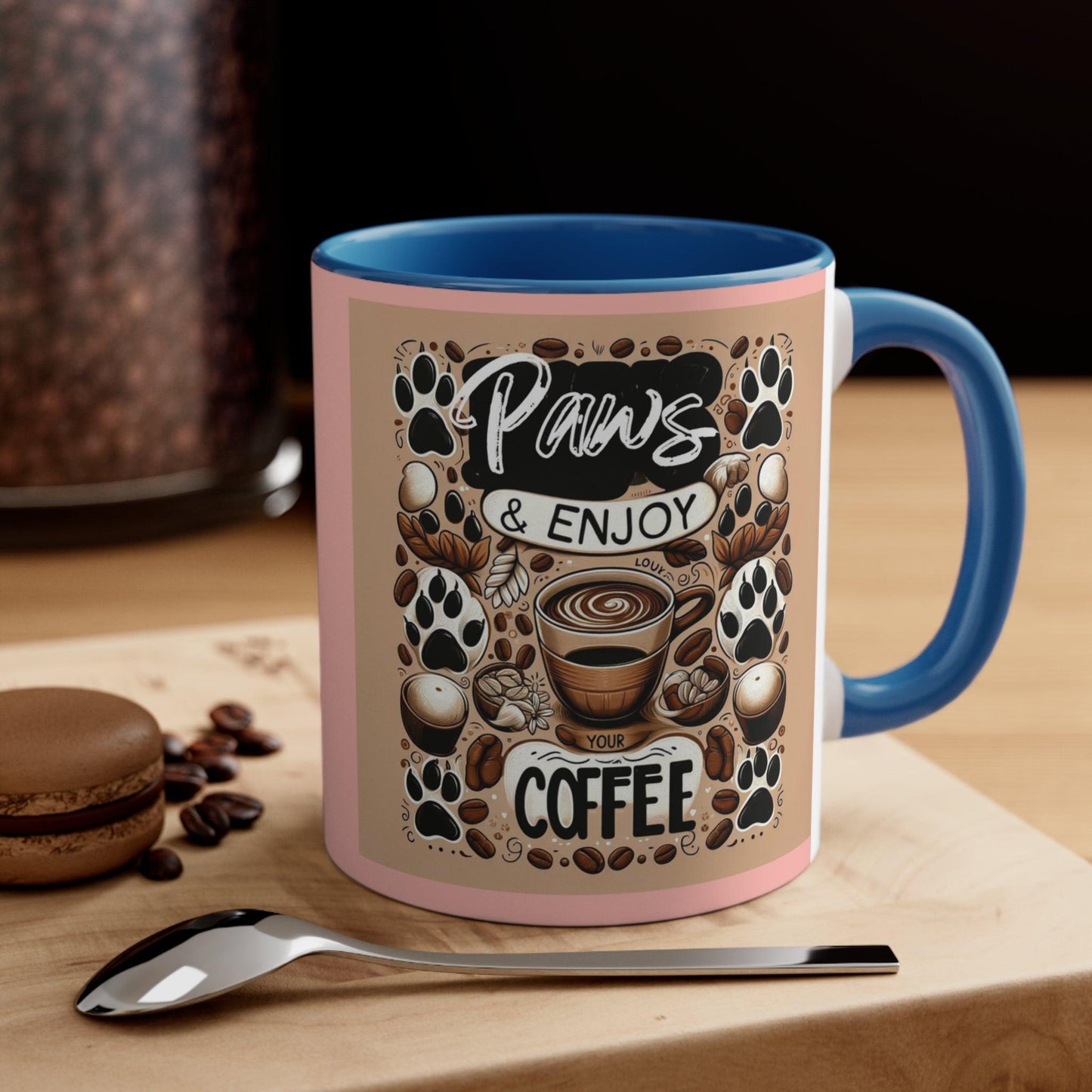 Paws & Enjoy The Coffee Mug πΎβ (11oz)