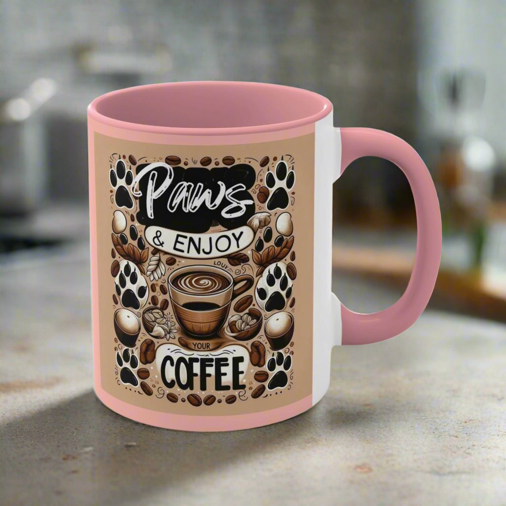 Paws & Enjoy The Coffee Mug πΎβ (11oz)