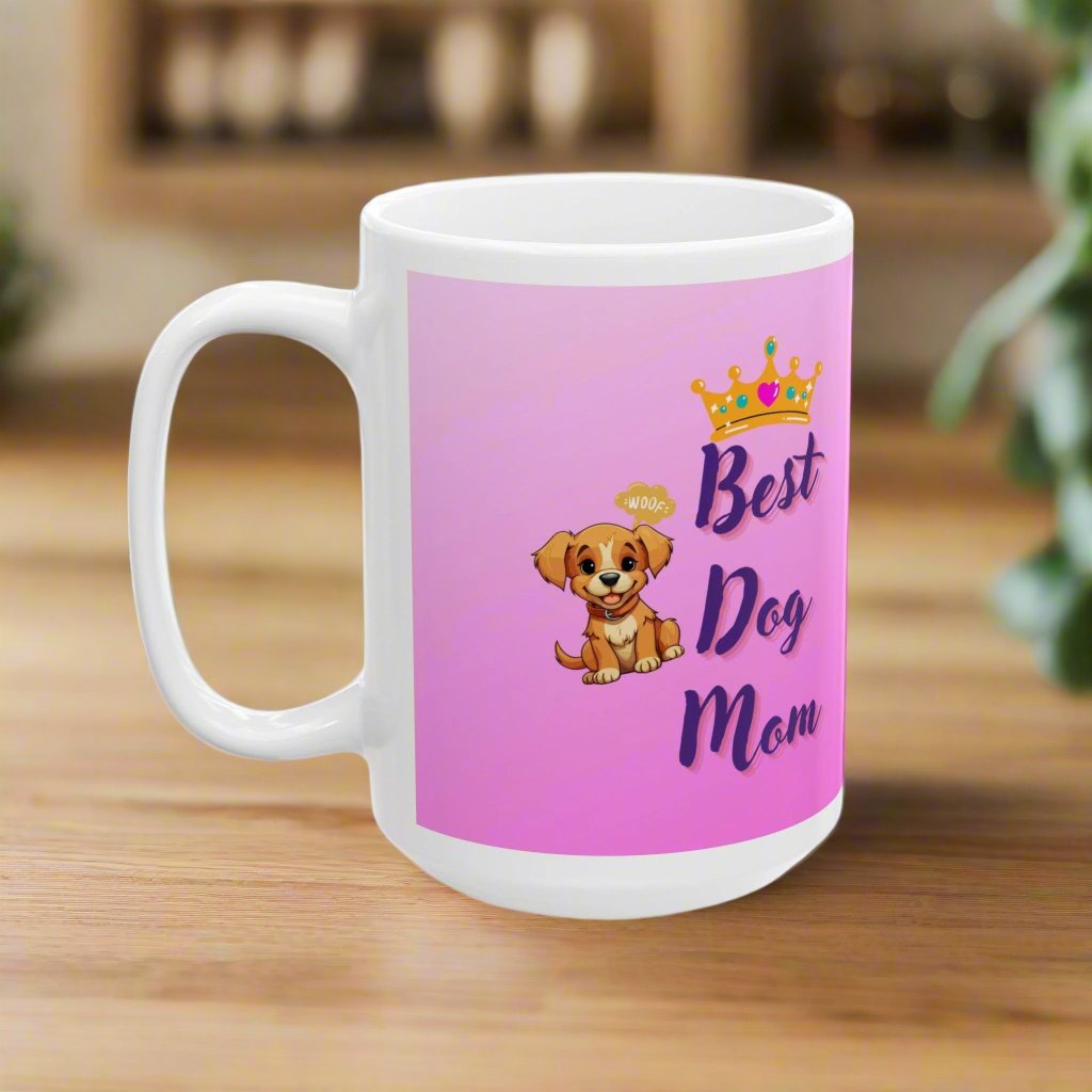Best Dog Mom Coffee Mug ๐พโ (11oz, 15oz)