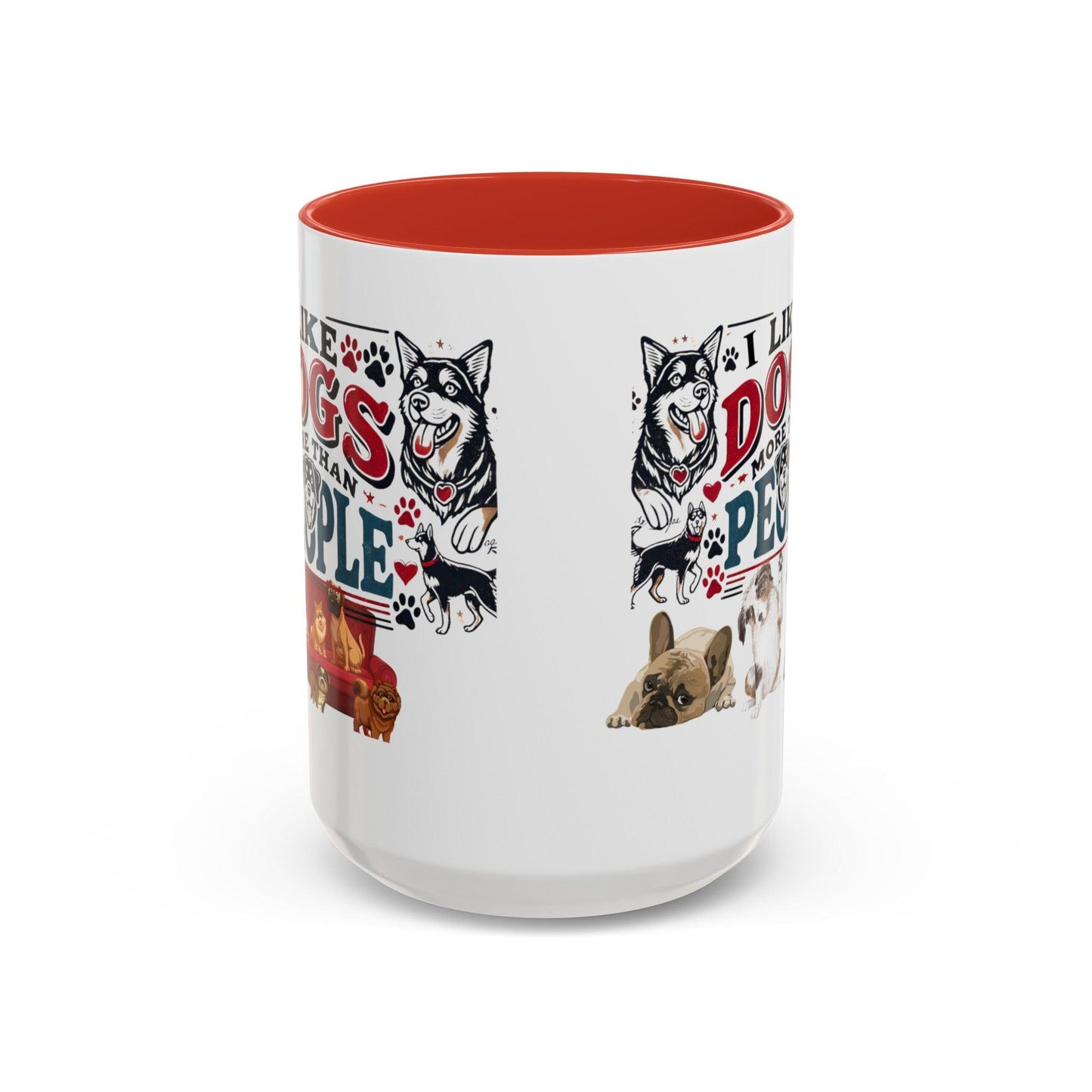 I LIKE DOGGGGS Accent Coffee Mug ππ