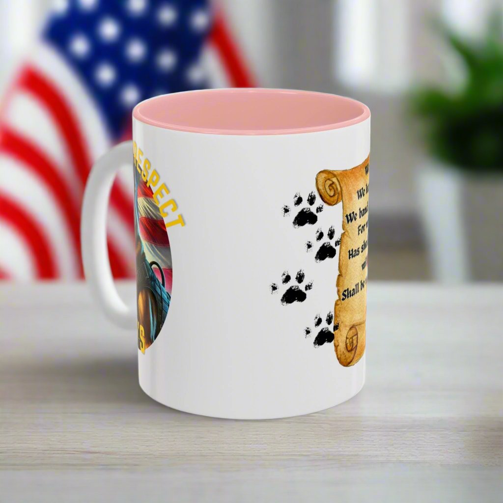 Respect & Honor K9 Coffee Mug πΊπΈπβπ¦Ίβπ«‘ (11oz, 15oz)