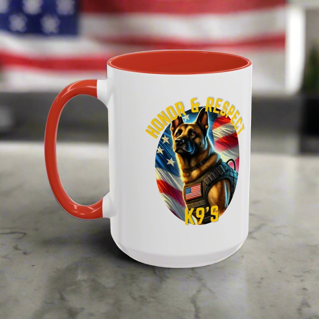 Respect & Honor K9 Coffee Mug πΊπΈπβπ¦Ίβπ«‘ (11oz, 15oz)