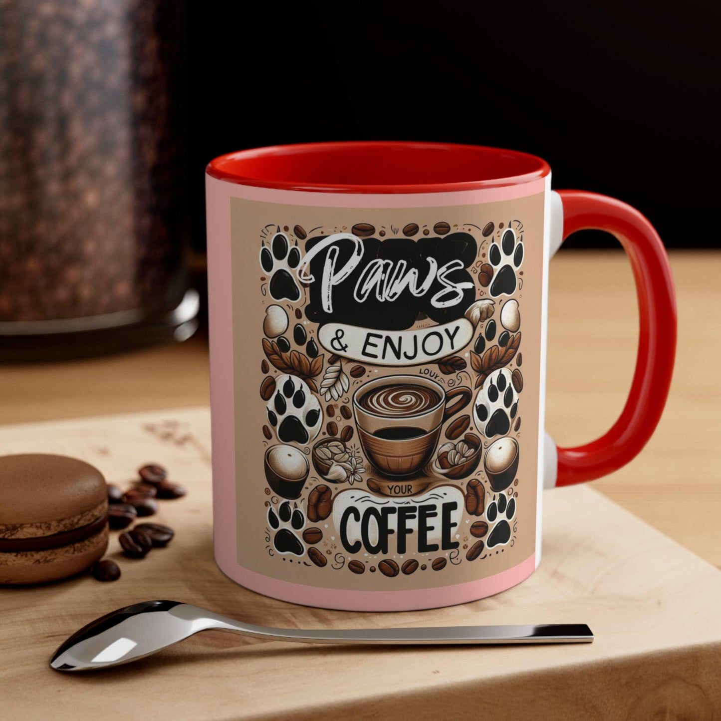 Paws & Enjoy The Coffee Mug πΎβ (11oz)