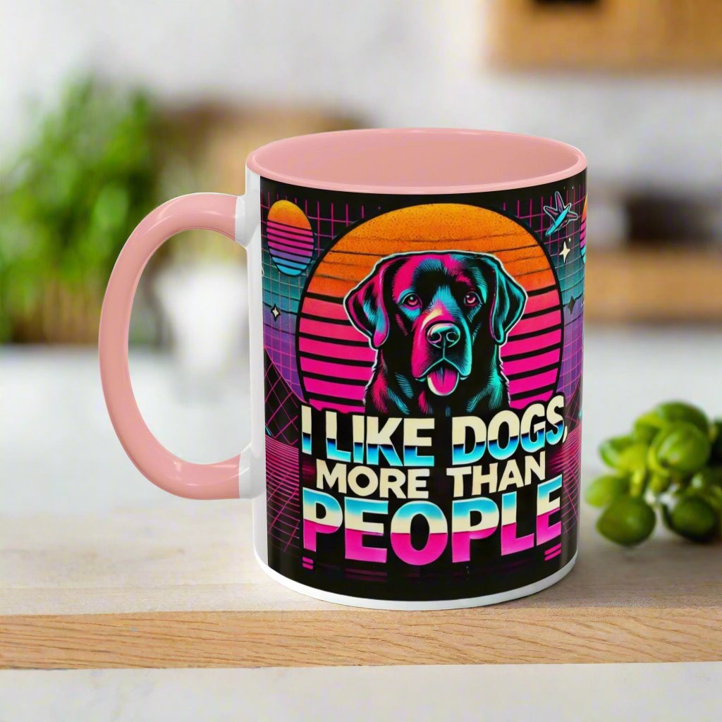 I LIKE DOGS Accent Coffee Mug πβ