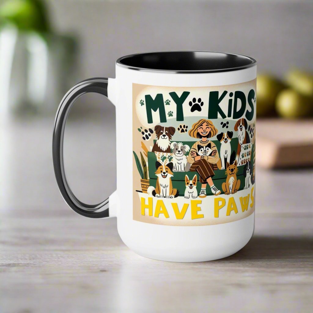 My Kids Have Paws Coffee Mug πΎβ (15oz)