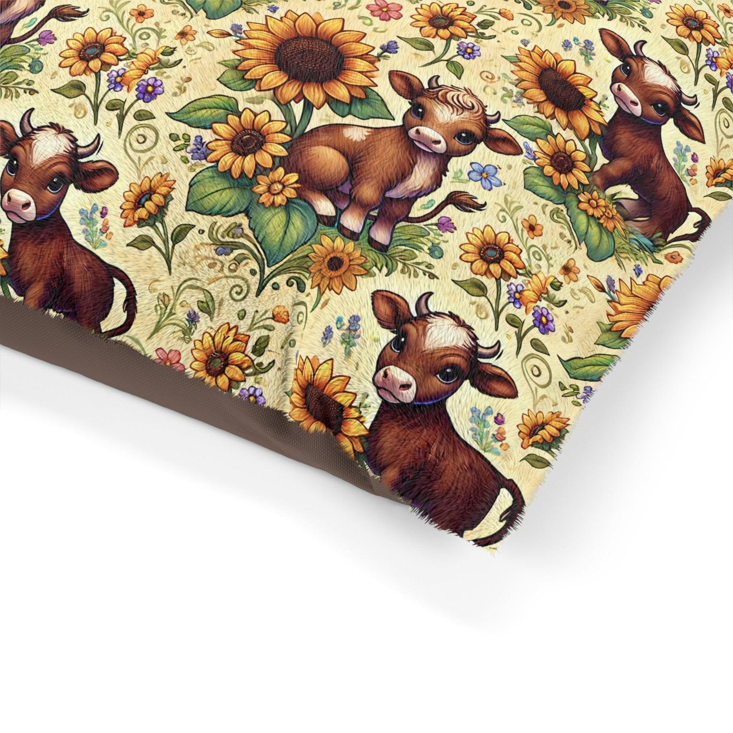 Fluffy Cow Sunflower Meadows Pet Bed