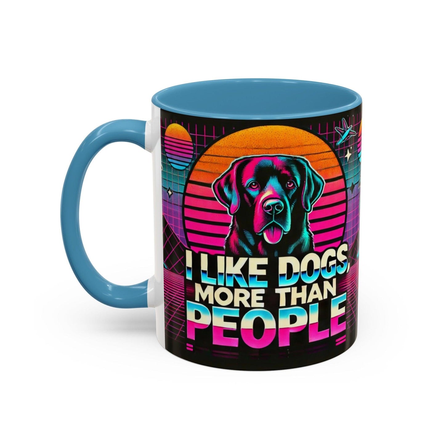 I LIKE DOGS Accent Coffee Mug πβ