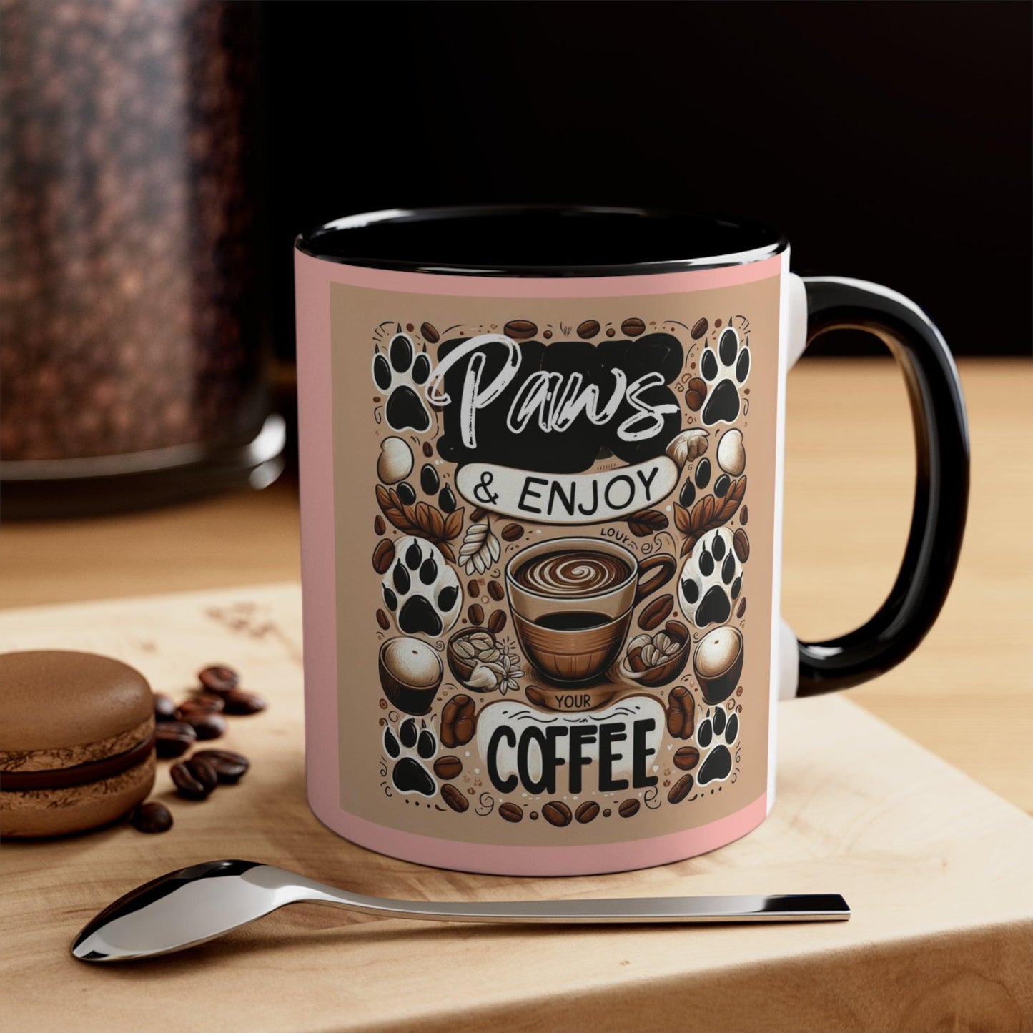 Paws & Enjoy The Coffee Mug πΎβ (11oz)