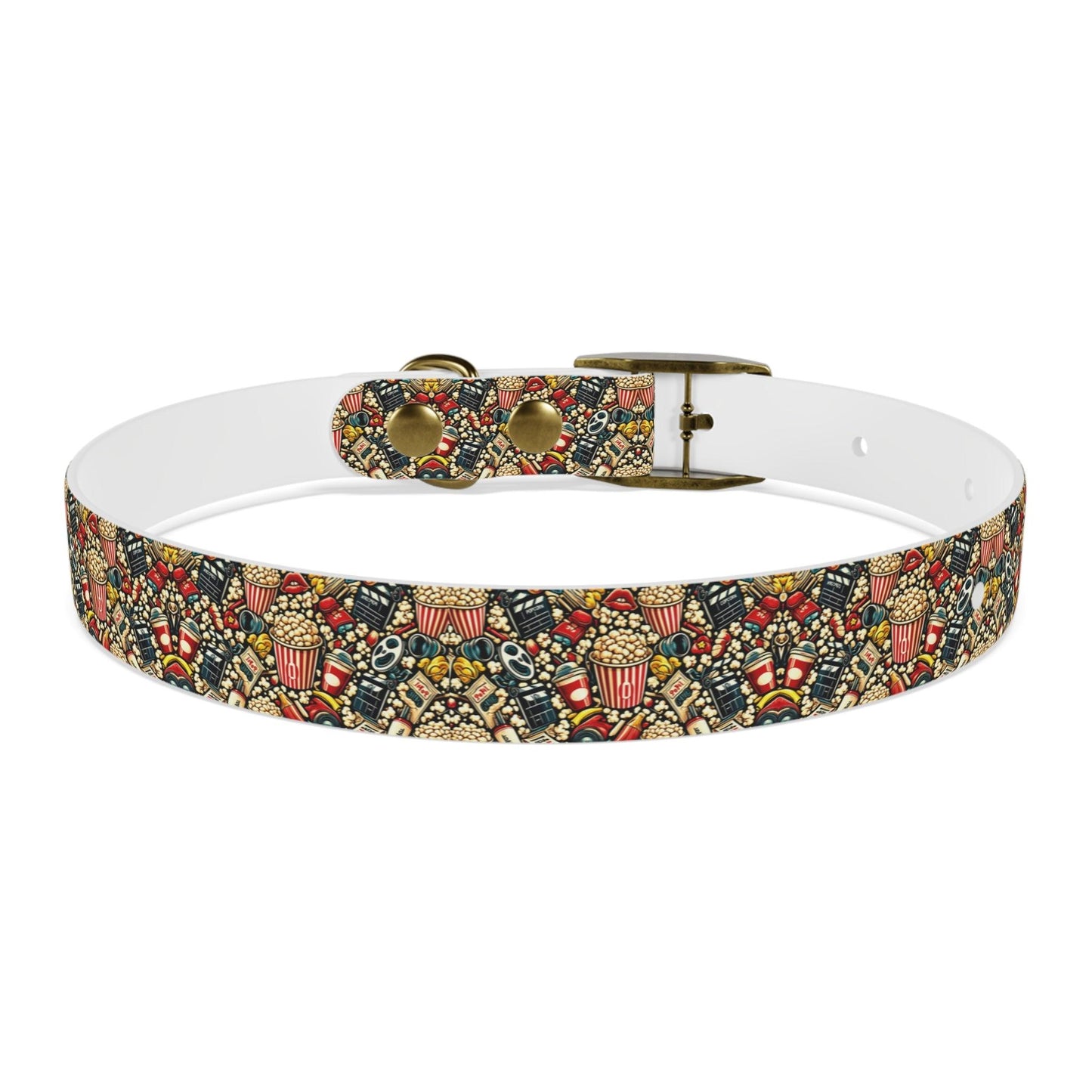 Popcorn and Showtime Dog Collar