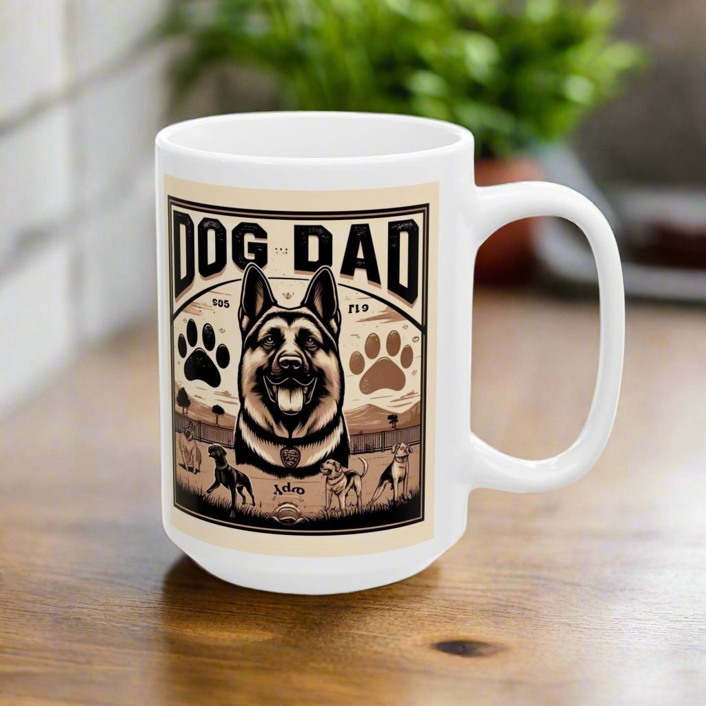 Dog Dad 2 Coffee Mug πβ (11oz, 15oz)