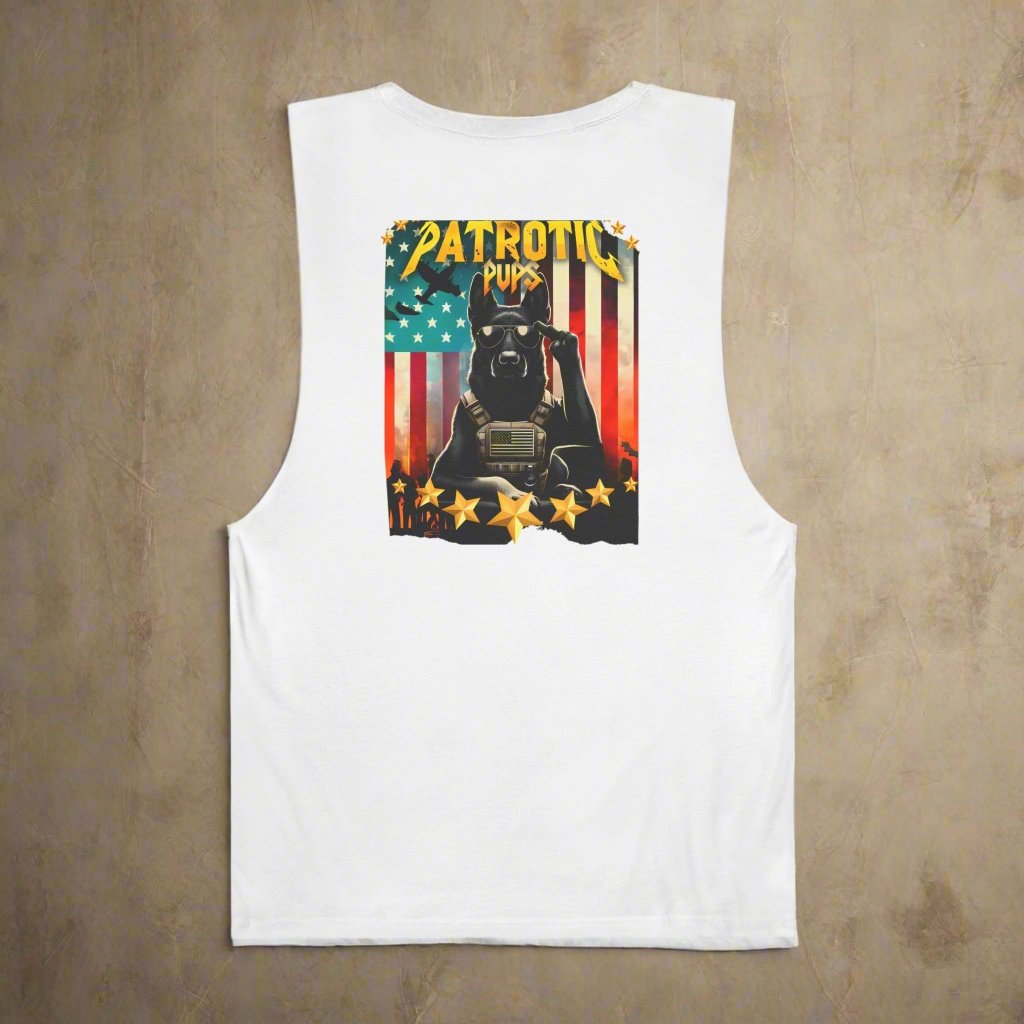 Patriotic Tactical Pups Tank Top πΊπΈπΎ