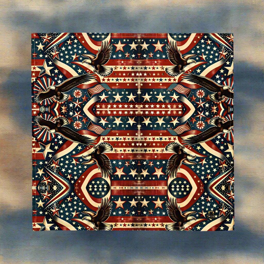 π¦
Vintage Eagle Freedom Bandana β Stars & Stripes Style πΊπΈ