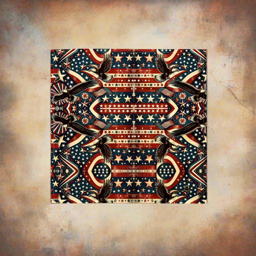 π¦
Vintage Eagle Freedom Bandana β Stars & Stripes Style πΊπΈ