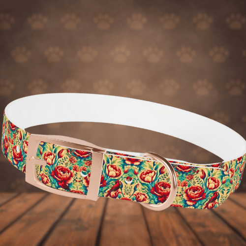 Floral Coral Dog Collar🌸🐾